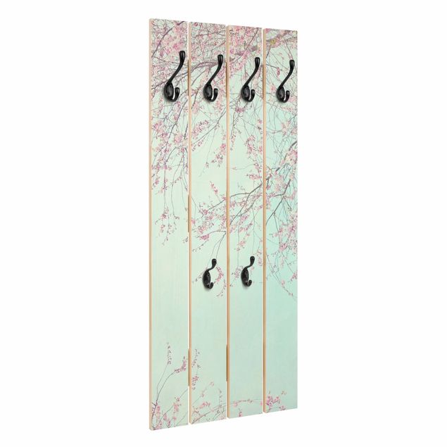 Wooden coat rack - Cherry Blossom Yearning