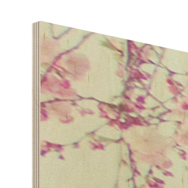 Wood print - Cherry Blossom Yearning
