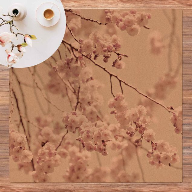 contemporary rugs Dancing Cherry Blossoms