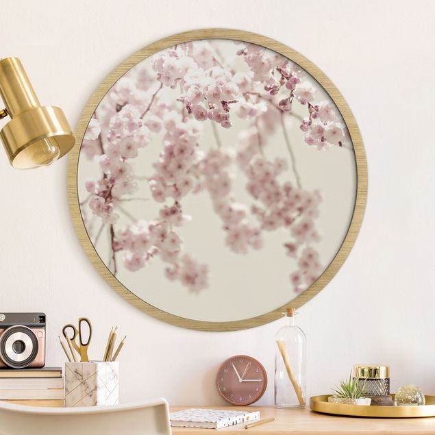 Framed prints round Dancing Cherry Blossoms