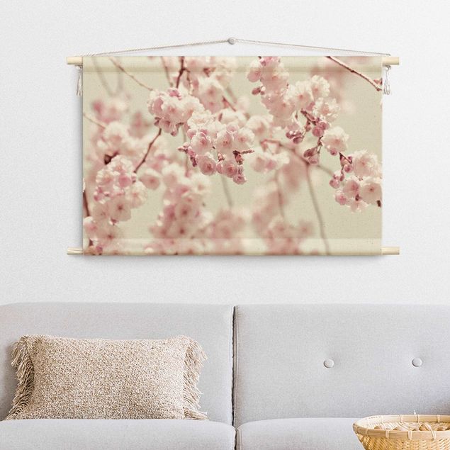 extra large tapestry wall hangings Dancing Cherry Blossoms