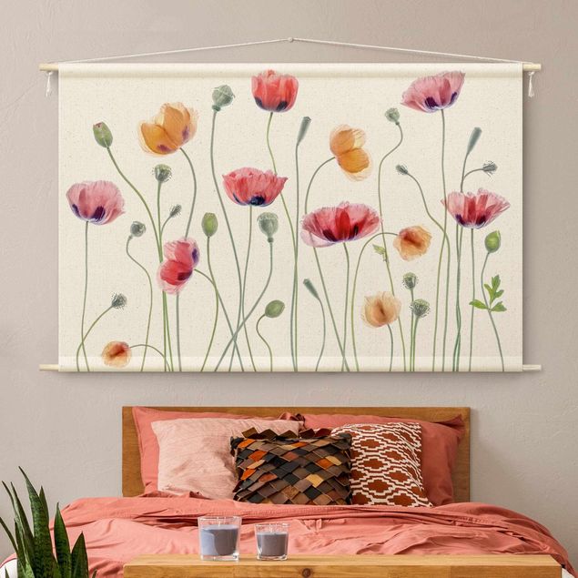 tapestry wall hanging Corn Poppy Party