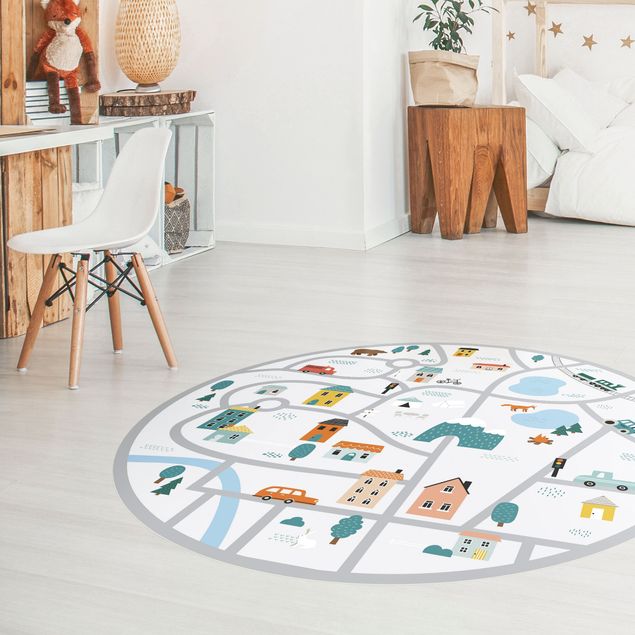 contemporary rugs Playroom Mat Smalltown - Discover New Parts Of The Town