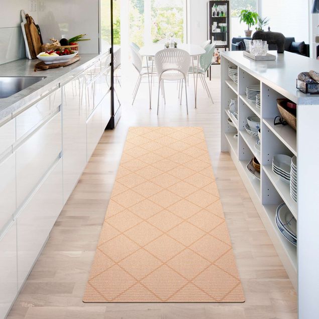 tile effect rug Composition Of Small White Beams