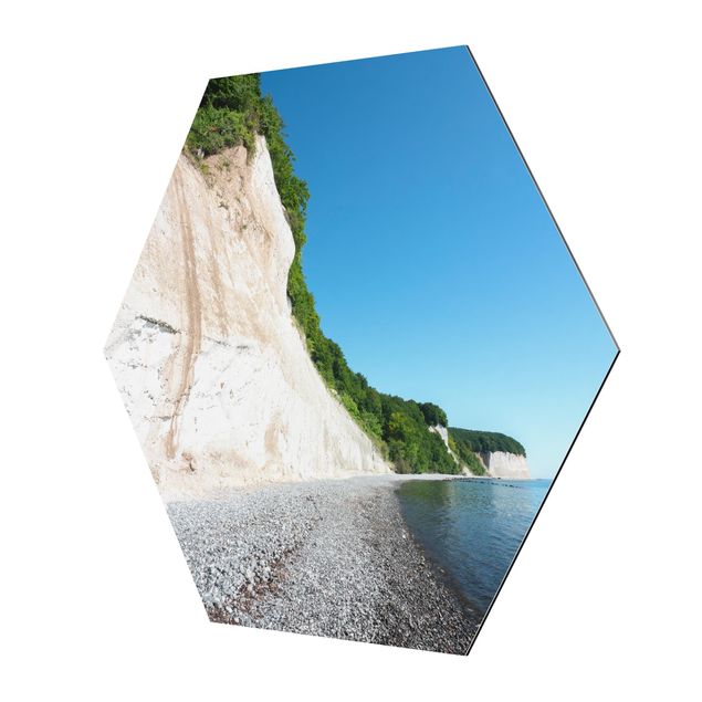 Alu-Dibond hexagon - Chalk Cliffs Of Rügen