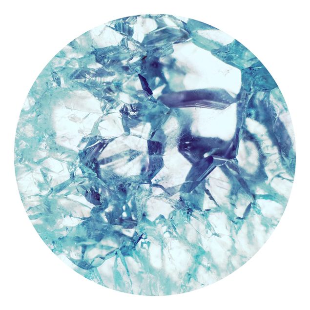 Self-adhesive round wallpaper kitchen - Crystal Blue