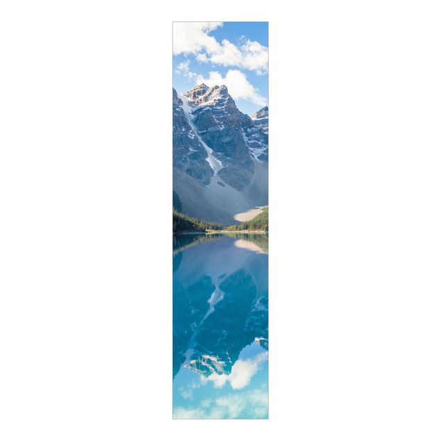 Sliding panel curtain - Crystal Clear Mountain Lake