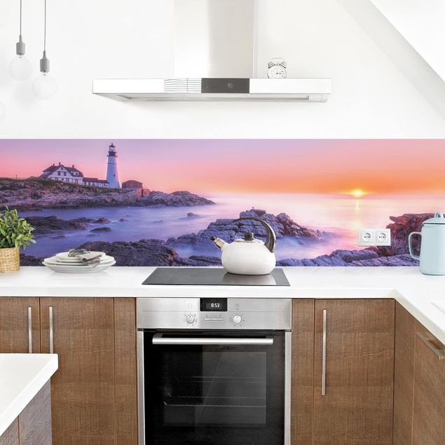 Kitchen wall cladding - Lighthouse In The Morning