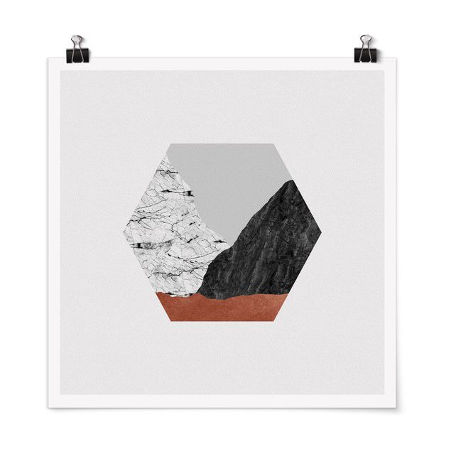 Poster - Copper Mountains Hexagonal Geometry