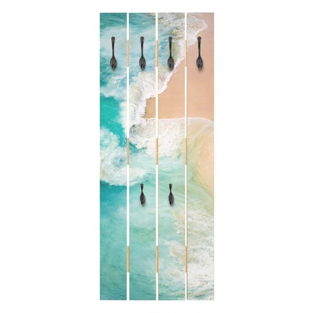 Wooden coat rack - The Ocean’s Kiss