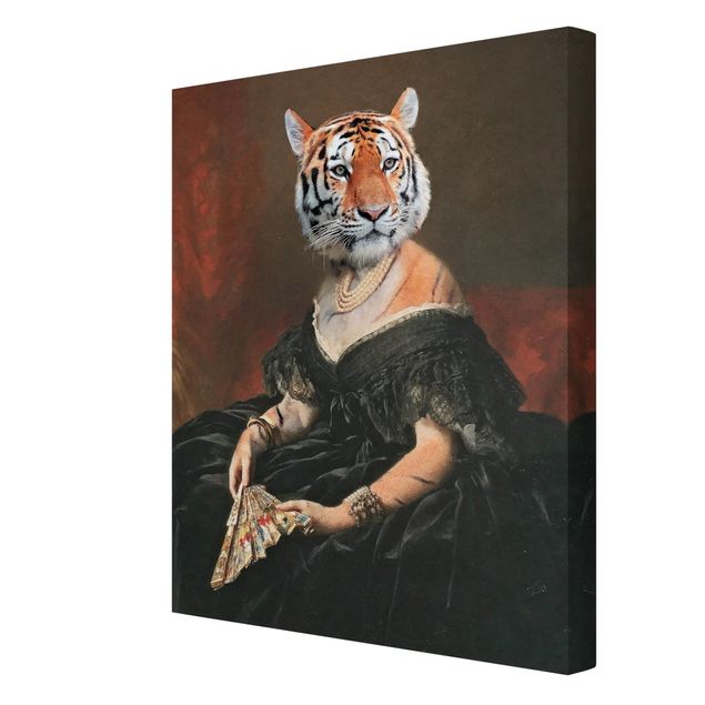 Print on canvas - Lady Tiger