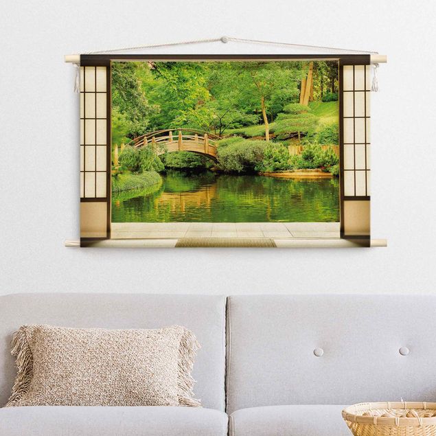 extra large wall tapestry Lake View