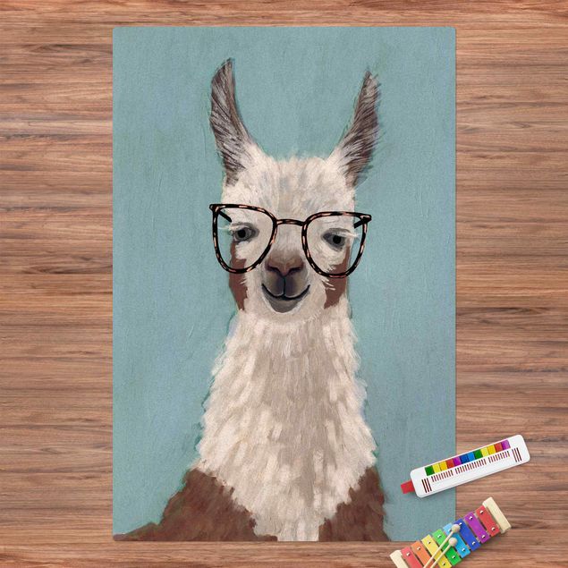 Modern rugs Lama With Glasses Il