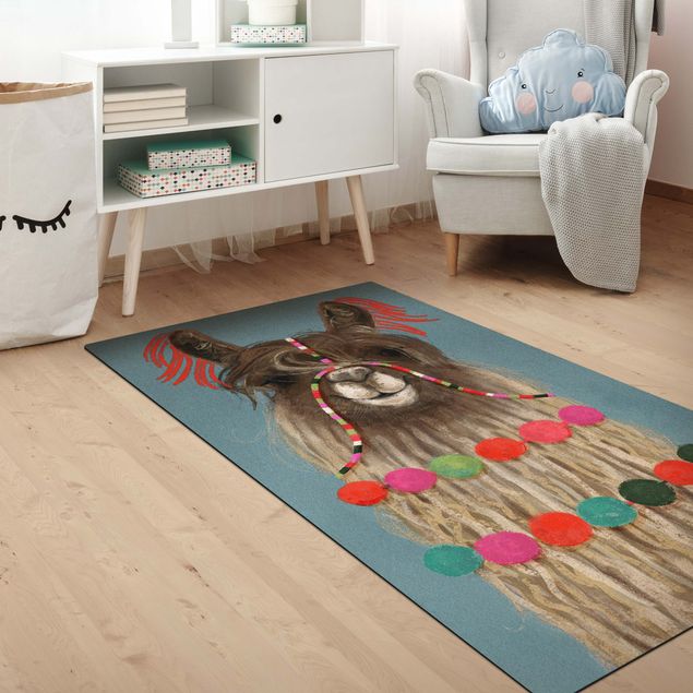 contemporary rugs Lama With Jewellery I