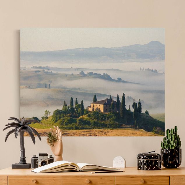 Natural canvas print - Country Estate In The Tuscany - Landscape format 4:3