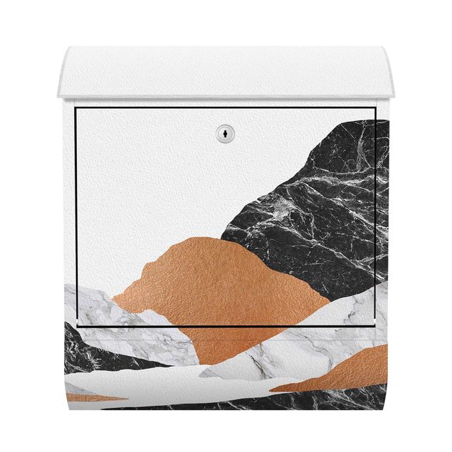 Letterbox - Landscape In Marble And Copper II