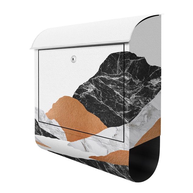 Letterbox - Landscape In Marble And Copper II