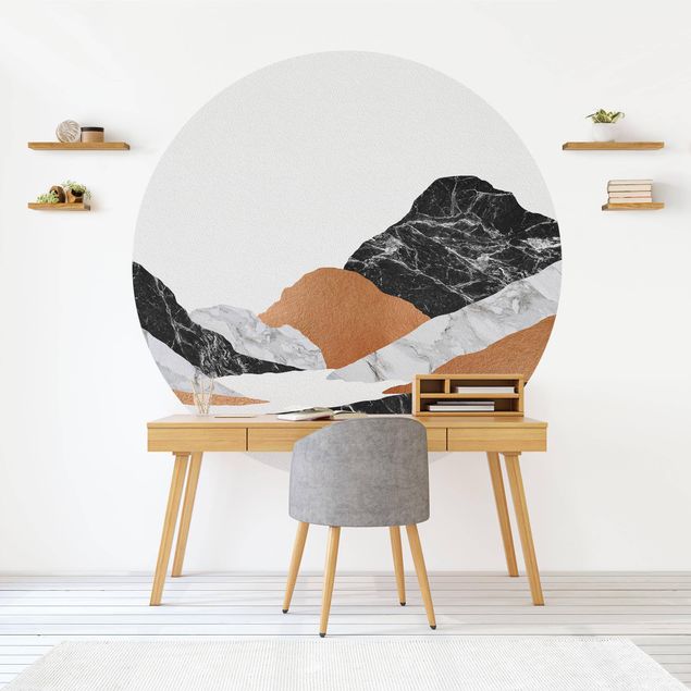 Wallpapers Landscape In Marble And Copper II