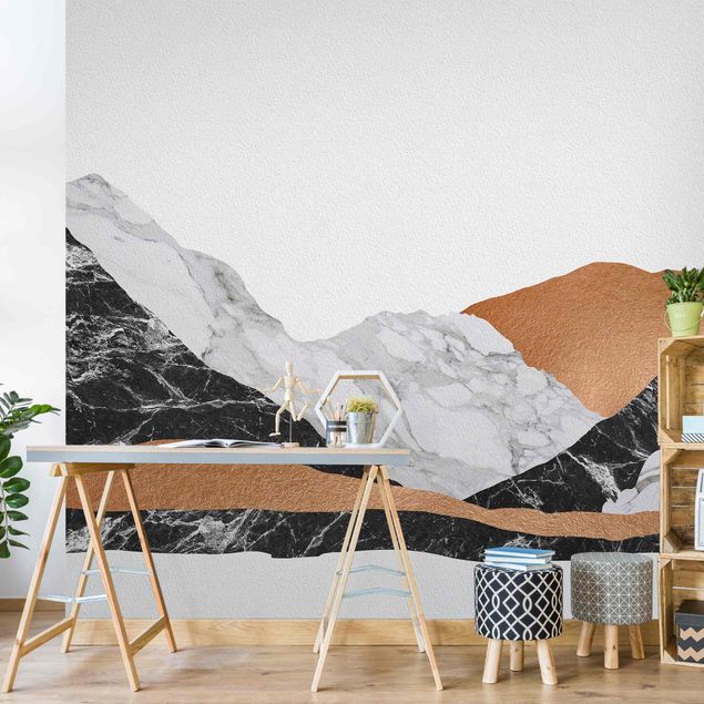 Wallpapers Landscape In Marble And Copper