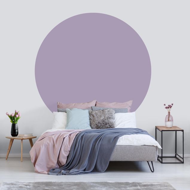 Self-adhesive round wallpaper - Lavender