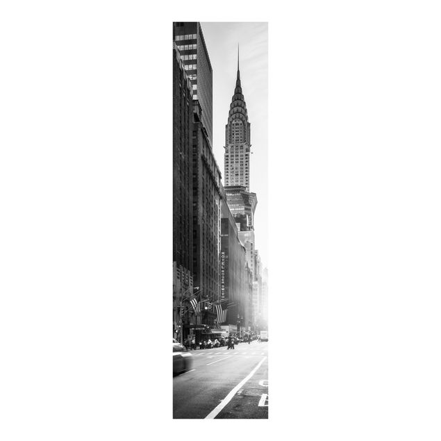 Schiebegardinen Set - Lebhaftes New York - Flächenvorhang