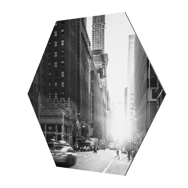 Alu-Dibond hexagon - Lively New York