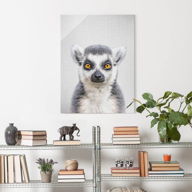 Glass print - Lemur Ludwig