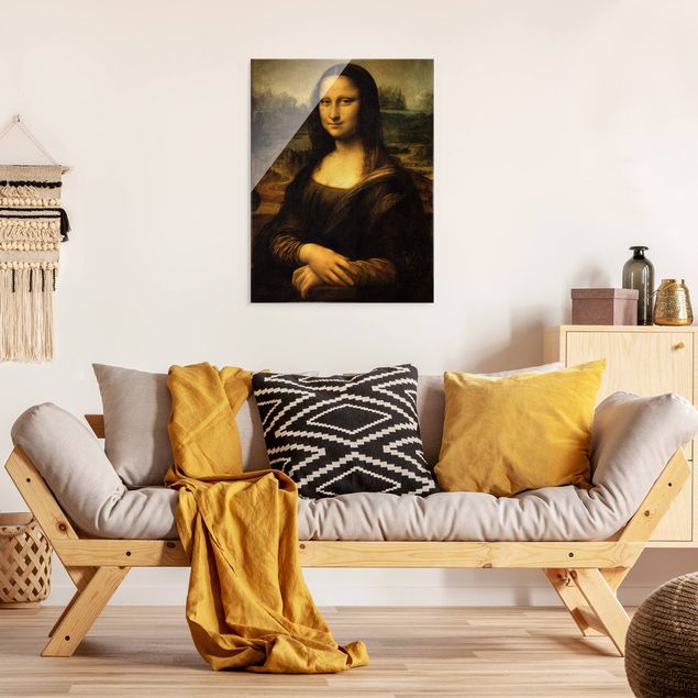 Glass print - Leonardo da Vinci - Mona Lisa - Portrait format