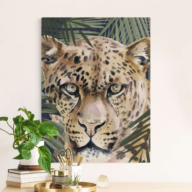 Canvas print gold - Leopard In The Jungle