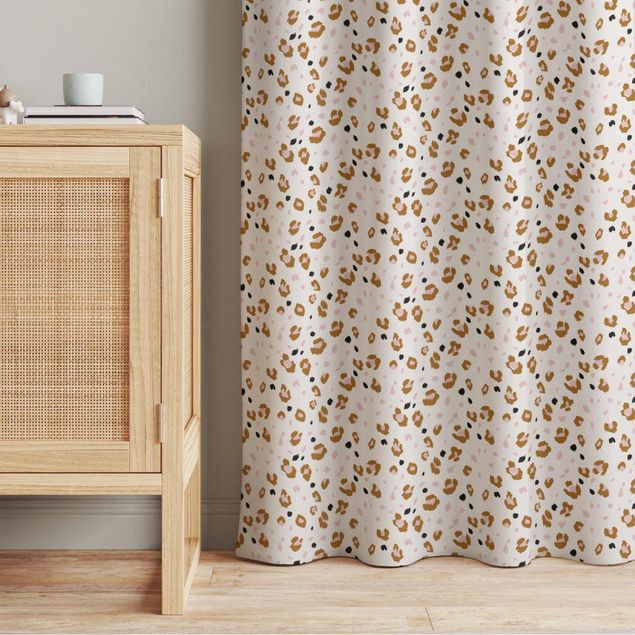 bespoke curtains Leopard Pattern In Pastel