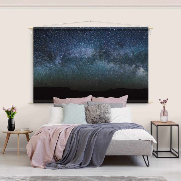 extra large tapestry Shining Stars In Night Sky