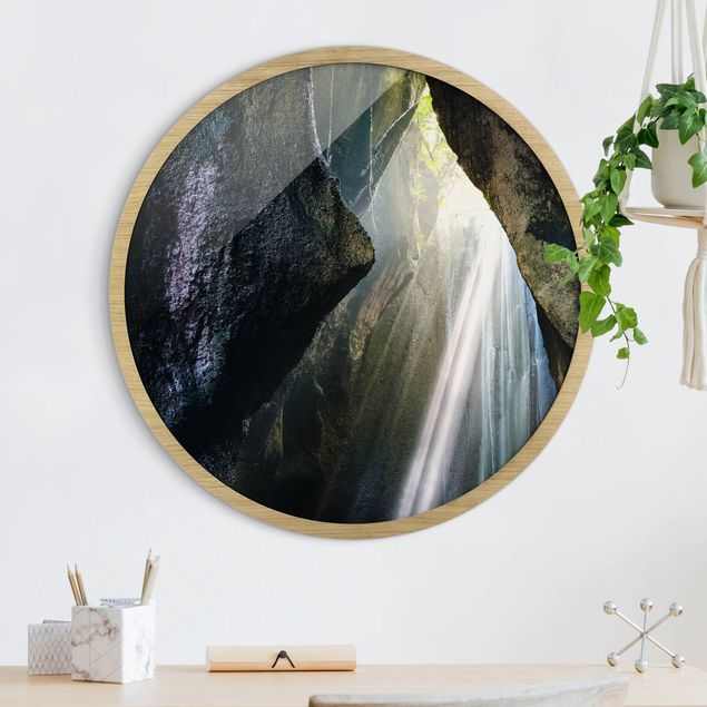 Framed prints round Light In Cave