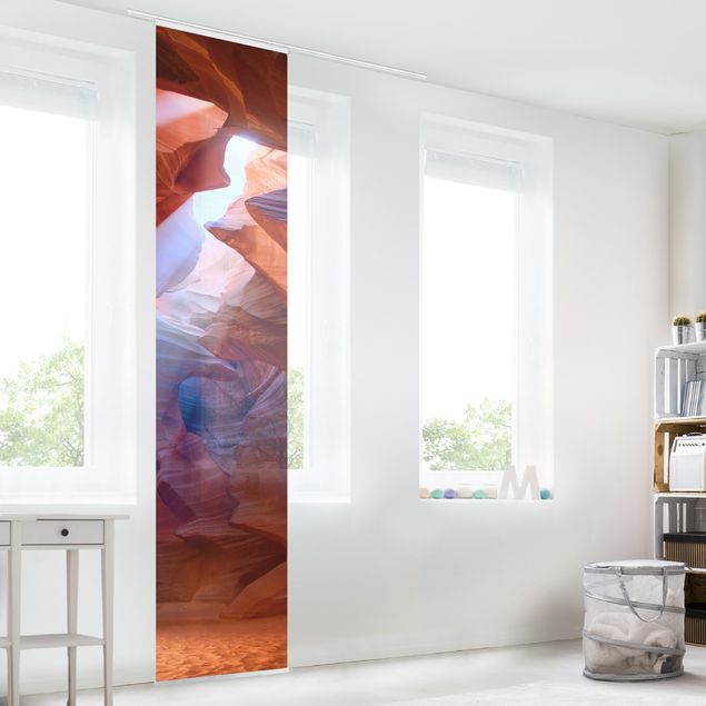 Sliding panel curtains set - Play Of Light In Antelope Canyon