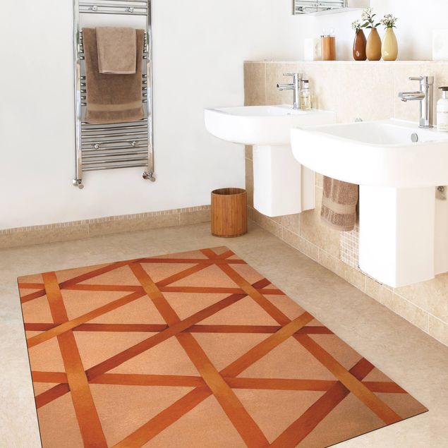 orange floor mats Light And Ribbon Orange