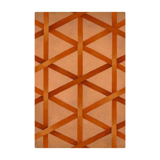 Cork mat - Light And Ribbon Orange - Portrait format 2:3