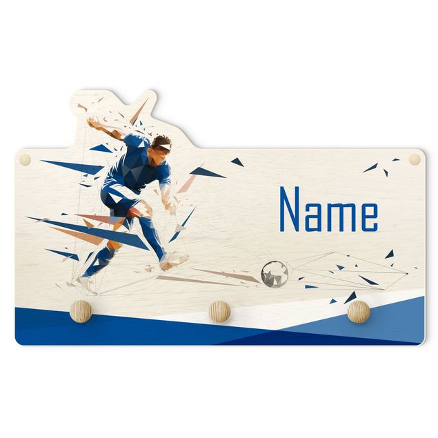 Coat rack for children - Favourite Club Royal Blue With Customised Name