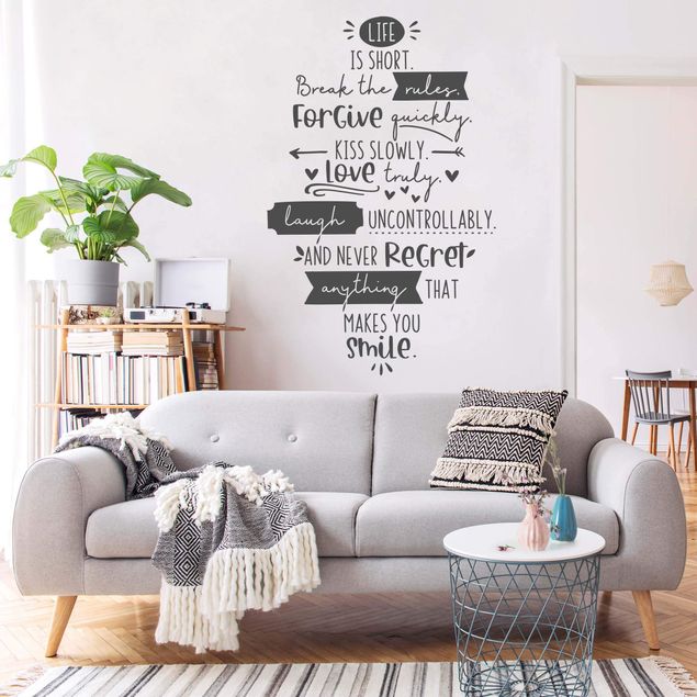 Wall stickers family Life Is Short