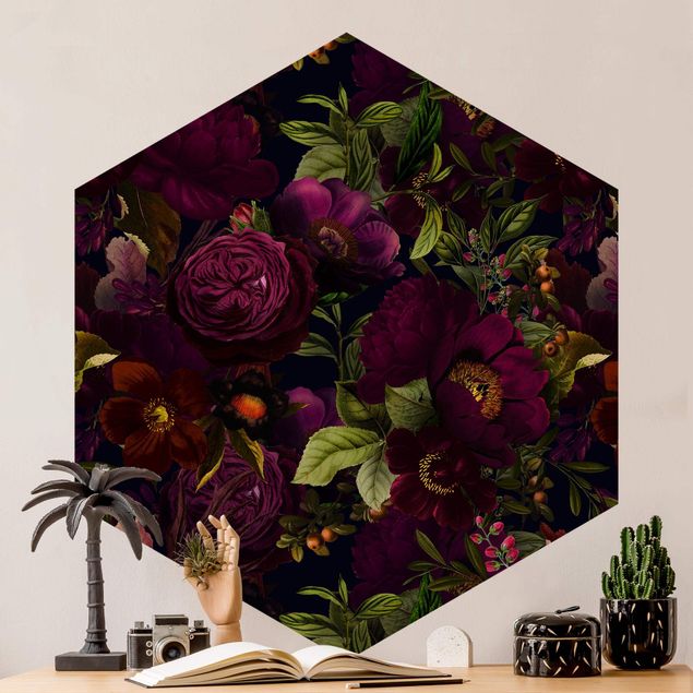 Wallpapers Purple Blossoms Dark