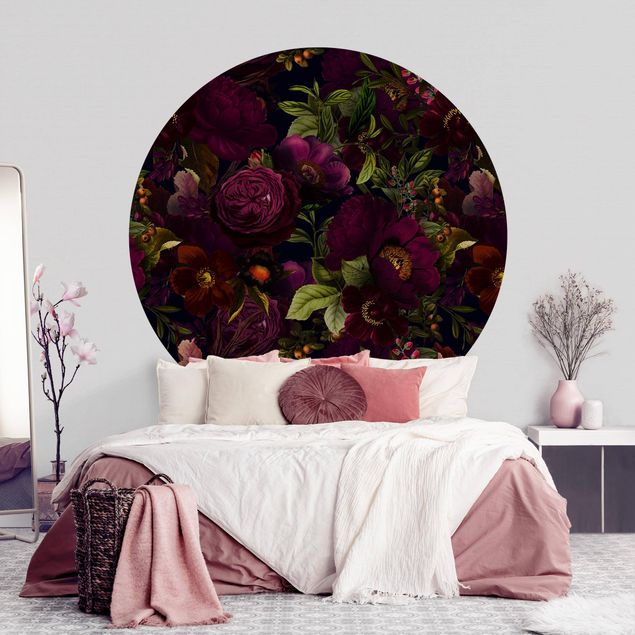 Wallpapers Purple Blossoms Dark