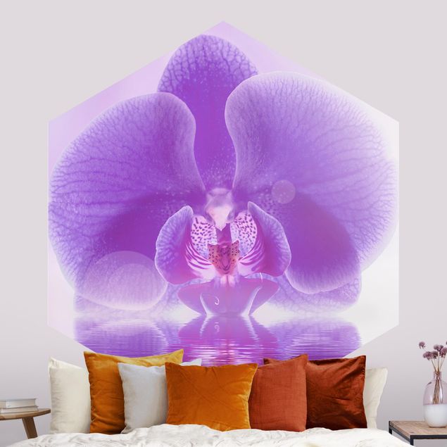 Wallpapers Purple Orchid On Water