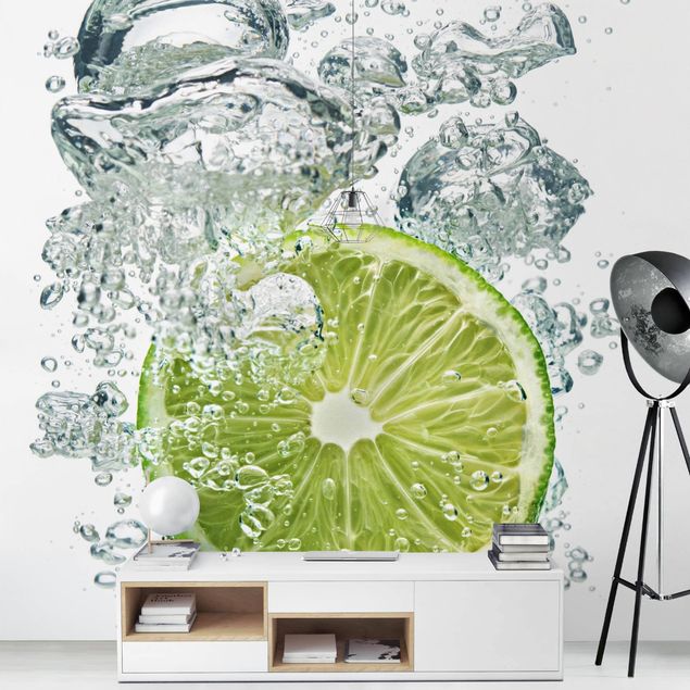 Wallpaper - Lime Bubbles