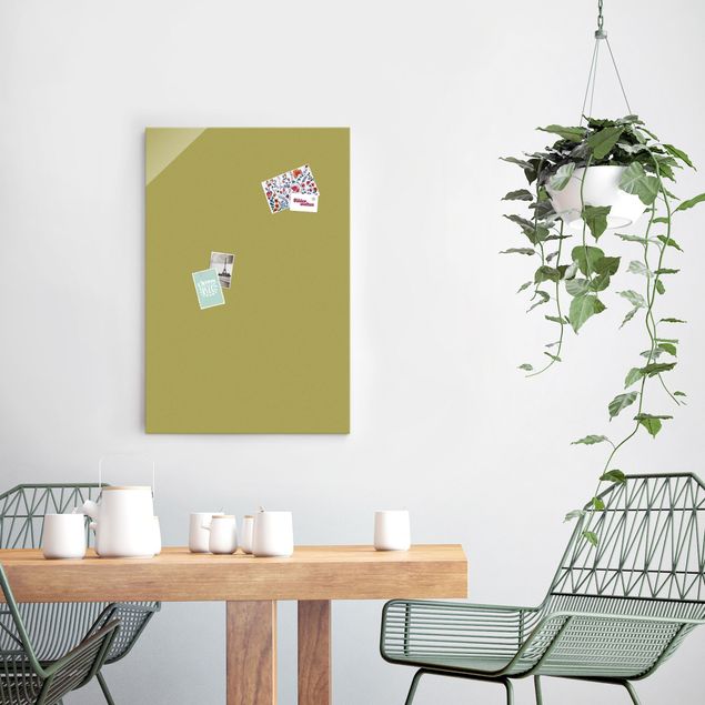 Glass print - Lime Green Bamboo