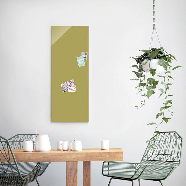 Glass print - Lime Green Bamboo