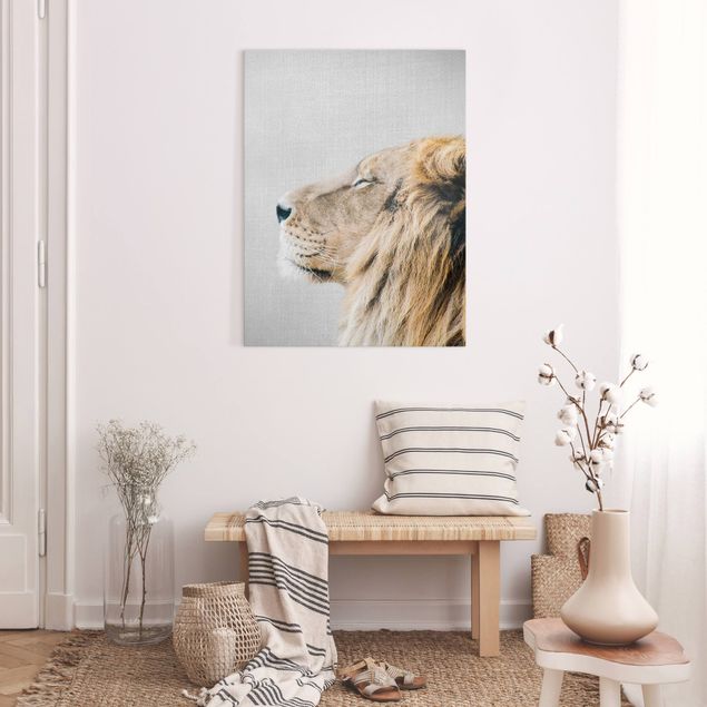 Canvas print - Lion Leopold - Portrait format 3:4