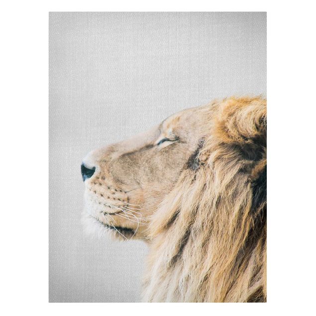 Canvas print - Lion Leopold - Portrait format 3:4