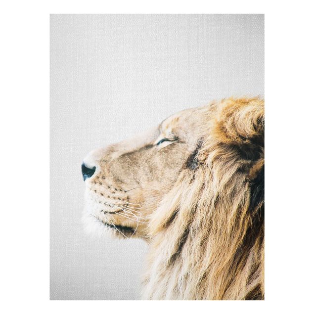 Glass print - Lion Leopold