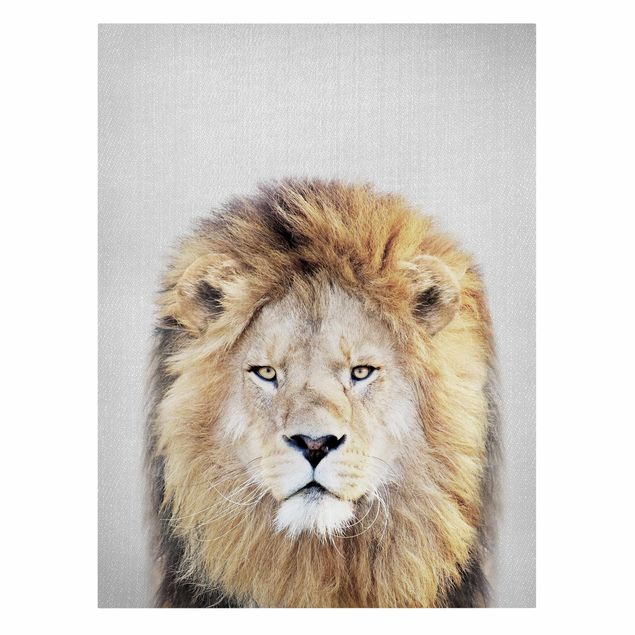 Canvas print - Lion Linus - Portrait format 3:4