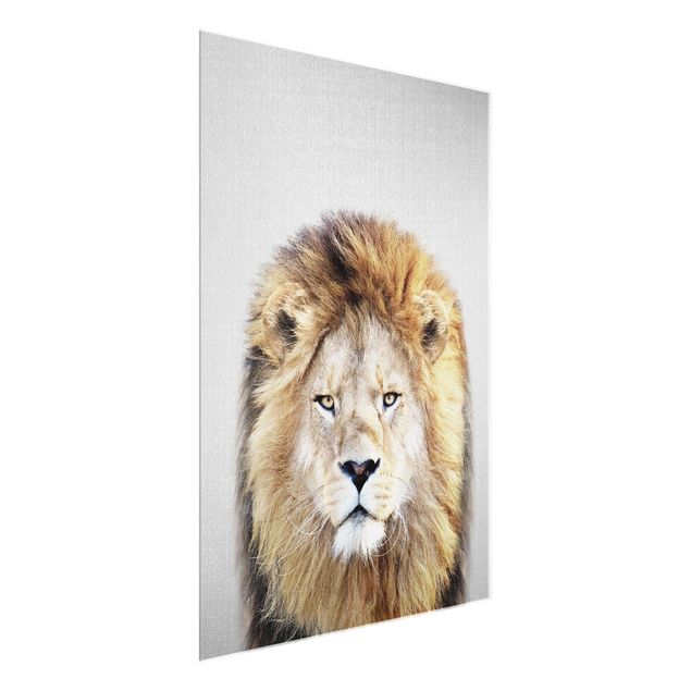 Glass print - Lion Linus