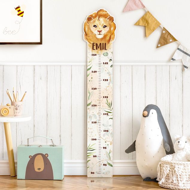 height chart wall Lion with custom name
