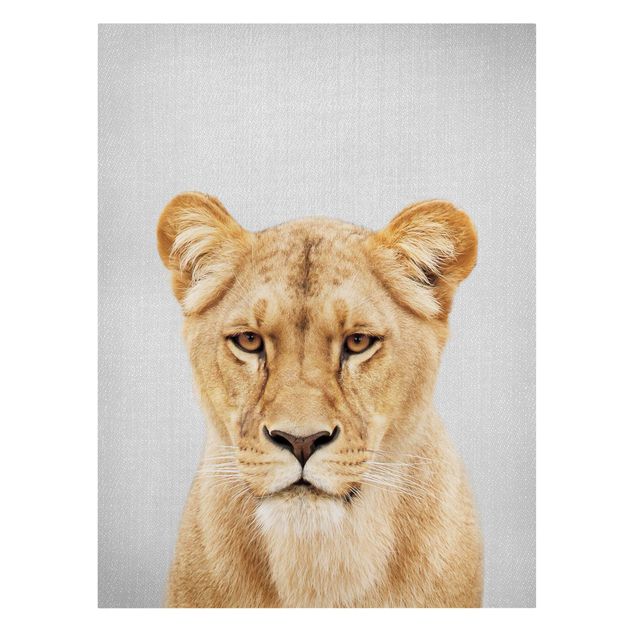 Canvas print - Lioness Lisa - Portrait format 3:4